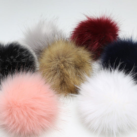 

Pompon, grijs, large/13 cm - Go Handmade
4