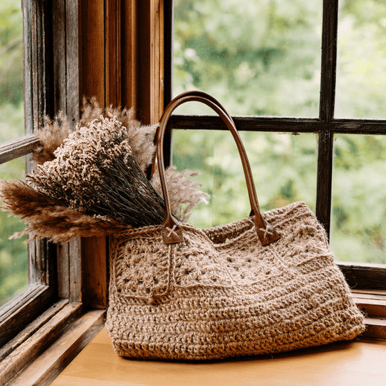 

Rose Window - Jute Draagtas
1