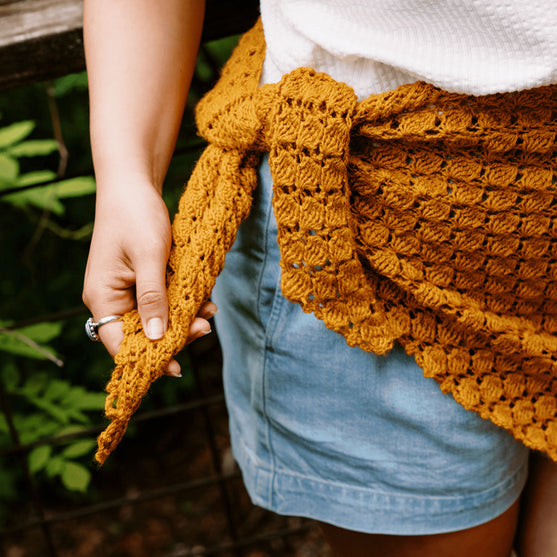 

Grisaille - Driehoekige Kanten Sjaal
8