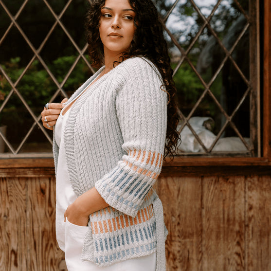 

Fusing Cardigan - Open Vest met Strikceintuur
1