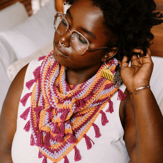 

Confetti Glass - Driehoekige Sjaal
1