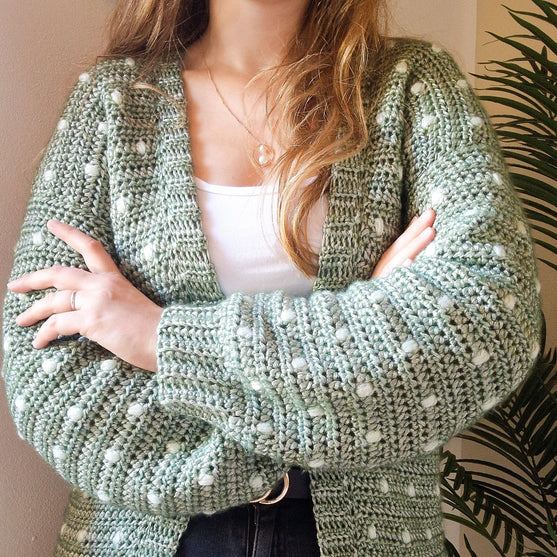 

Cotton Candy Dot - Cardigan
2
