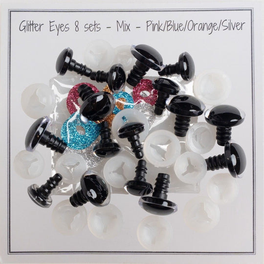 Glitter veiligheidsogen - Medium - Go Handmade