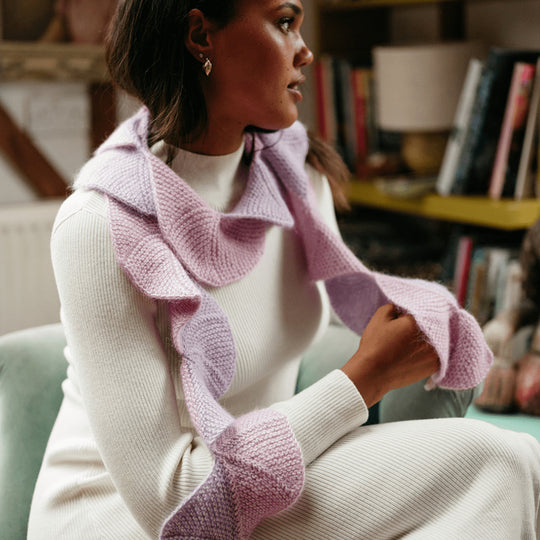 Undulate - Ribbelsteek Waaier Sjaal