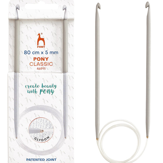 

Tunische haaknaald/rondbreinaald - Pony
1