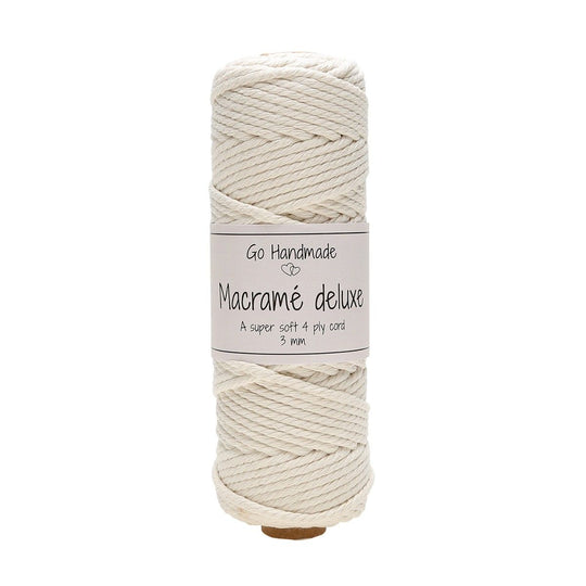 Macramé Deluxe, 3mm - Go Handmade