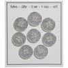 

Glitter Knopen - Zilver - Meerdere maten - Go Handmade
12