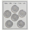 

Glitter Knopen - Zilver - Meerdere maten - Go Handmade
13