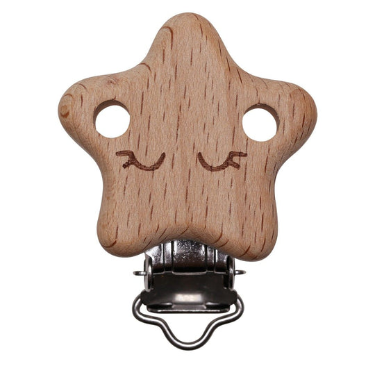 Speenclip met gaatjes - Ster - Go Handmade