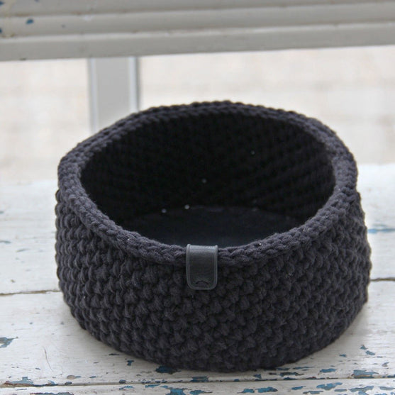 

Moss Stitch Manden - Rond
2