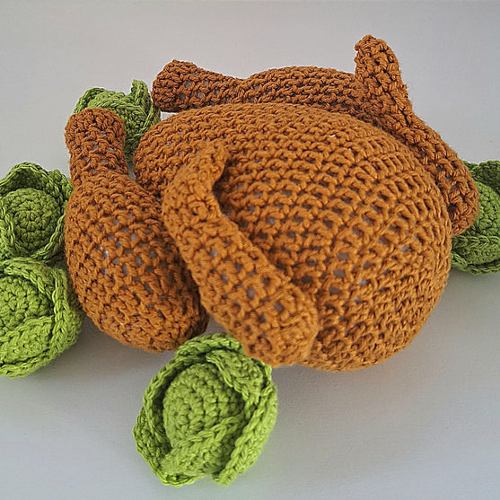 

Kip met spruitjes en aardappelen
2