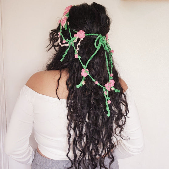 

Garden Fae - Haarband met Bloemen
4