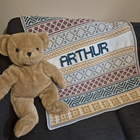 

Lullaby Name Mosaic - Gepersonaliseerde Baby Deken
1