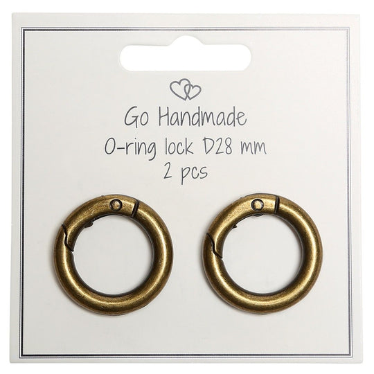 Karabinehaak - Rond - 28 mm - Go Handmade