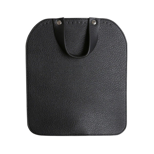 Tas Flap met magnetische knoop - Black/Silver - Go Handmade