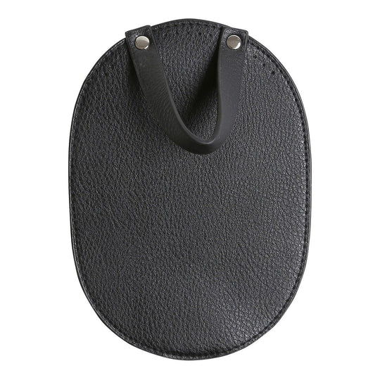 Tassenflap met Metalen Sluiting - Zwart/Zilver - Go Handmade