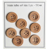 

Houten knopen - Round Groove - Stekenpatroon - 8 stuks - Go Handmade
1