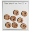 

Houten knopen - Round Groove - Stekenpatroon - 8 stuks - Go Handmade
4