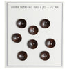 

Diepe houten knopen - Donker - 8 stuks - Go Handmade
3