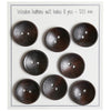 

Diepe houten knopen - Donker - 8 stuks - Go Handmade
4