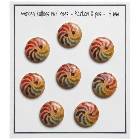 

Regenboog knopen - 15 mm - Go Handmade
1