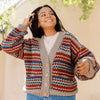 

Ottolie - Chevron Vest met Zakken
1