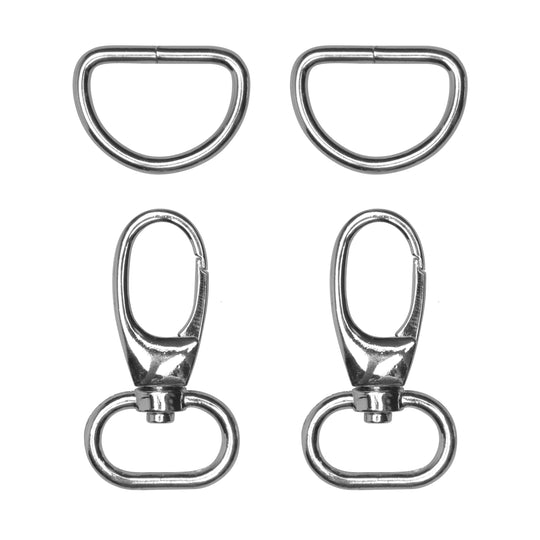 Karabijnsluiting met D-ring - Go Handmade