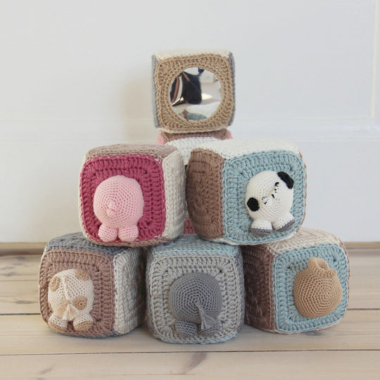 Stapelbare kubus - met diere