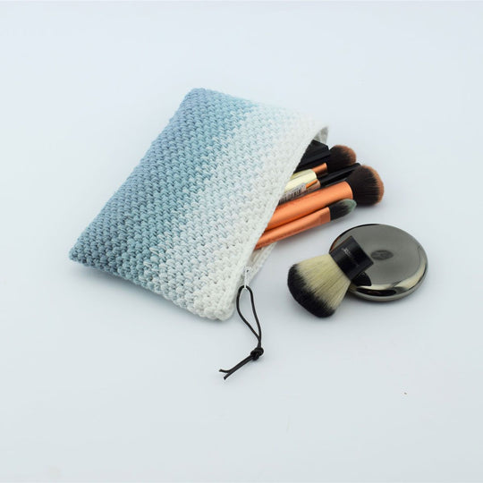 Gehaakt make-up tasje - Ton-sur-ton