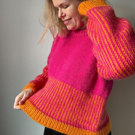 Easy Colour Mix Sweater - Trui