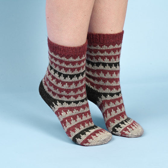 

Sokken met Fair Isle-patroon
2