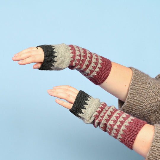 Armwarmers met Fair Isle-patroon
