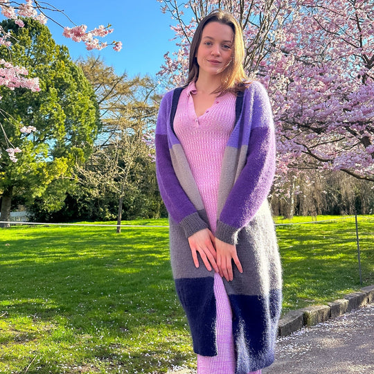 Brede Striber - Lang vest