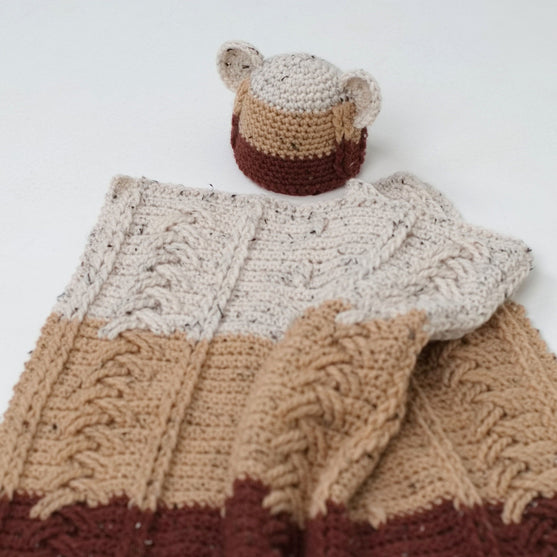 

Happy Bear - Babydeken en Muts
4