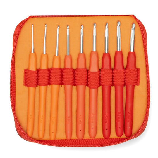 Easy Touch Haaknaaldenset - Berry - 9 maten - Hobbii