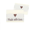 

10 Labels - Made with love - 1 hartje - 3.5 cm - Go Handmade
1