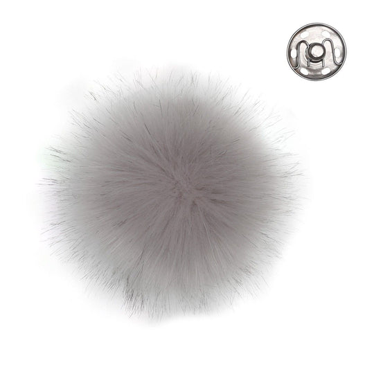 Pompon, grijs, small/10 cm - Go Handmade