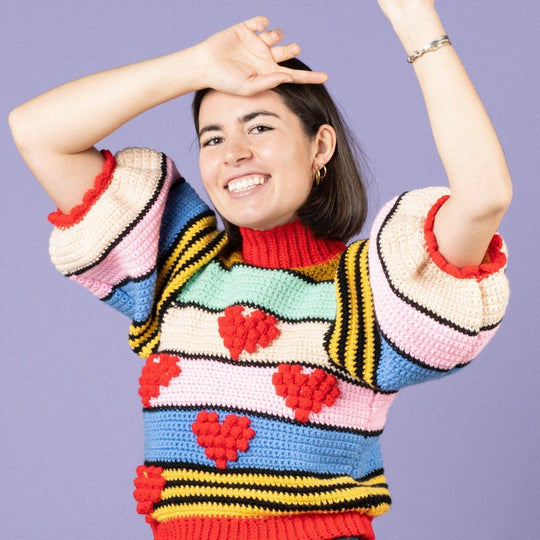 Heart on Crop - Trui