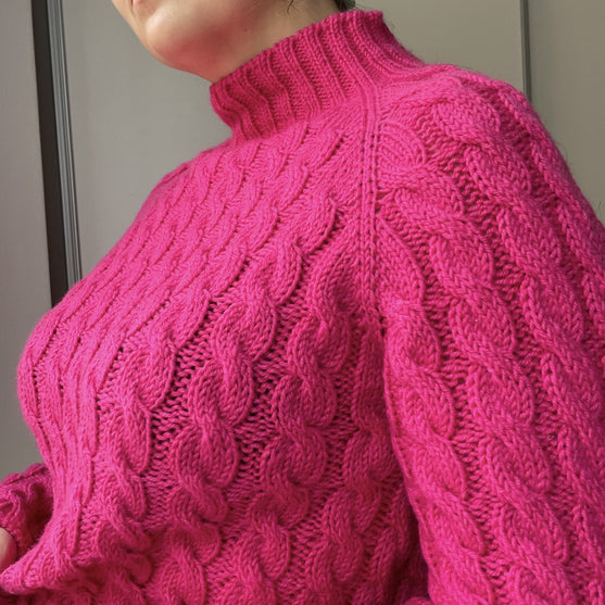 

Easy Cable Sweater - Trui
2