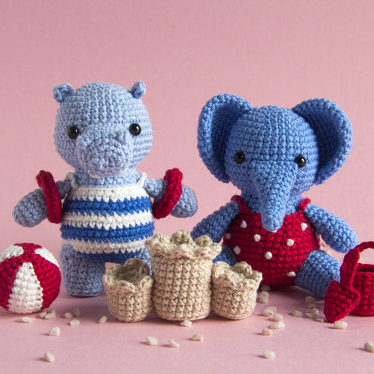 Elephant and Hippo - Zomer Set