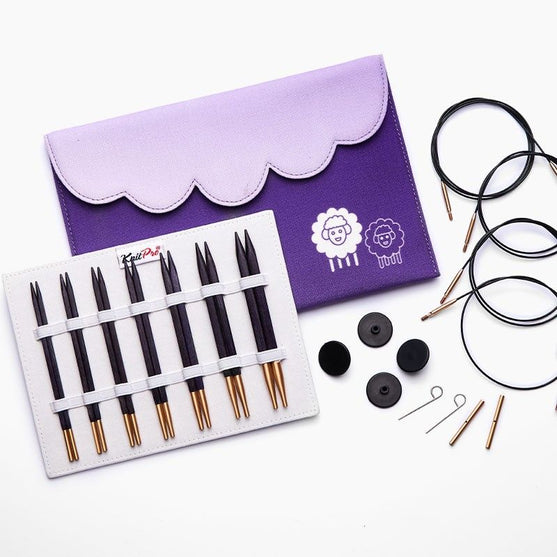 

J'Adore Cubics Deluxe verwisselbare rondbreinaaldenset - KnitPro
1