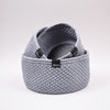 

Ribbon manden met ronde leren bodem – Klassiek
5