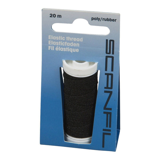 Scanfil Elastiekgaren - Zwart - 20 meter