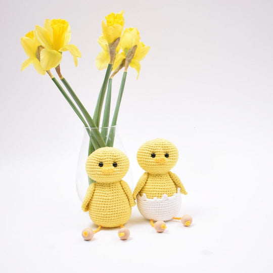 Paaskuikens met eierschaal - Groot