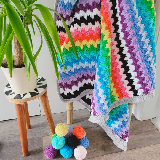 The Rainbow Cuddle Blanket - Plaid