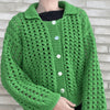 

Easy Hole Structure Polo Cardigan - Vest
1