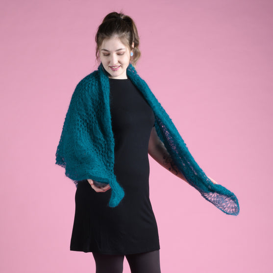 

Pauwensjaal in Kid Silk
1