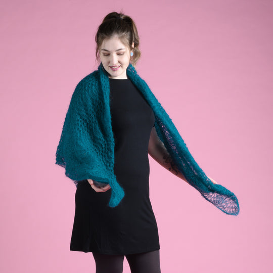 Pauwensjaal in Kid Silk