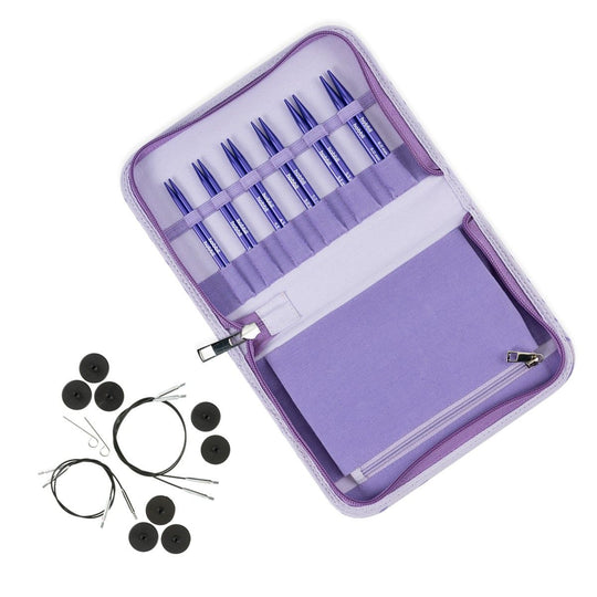 Stellar Korte verwisselbare rondbreinaaldenset Essential - Amethyst - Hobbii