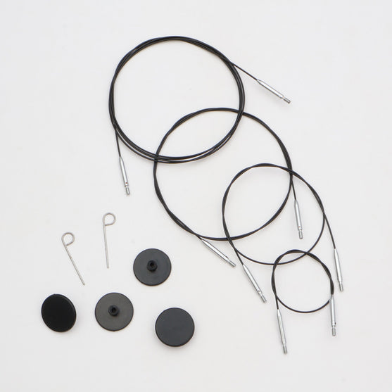 

Swivel Thin & Flex kabel - Black - KnitPro
1